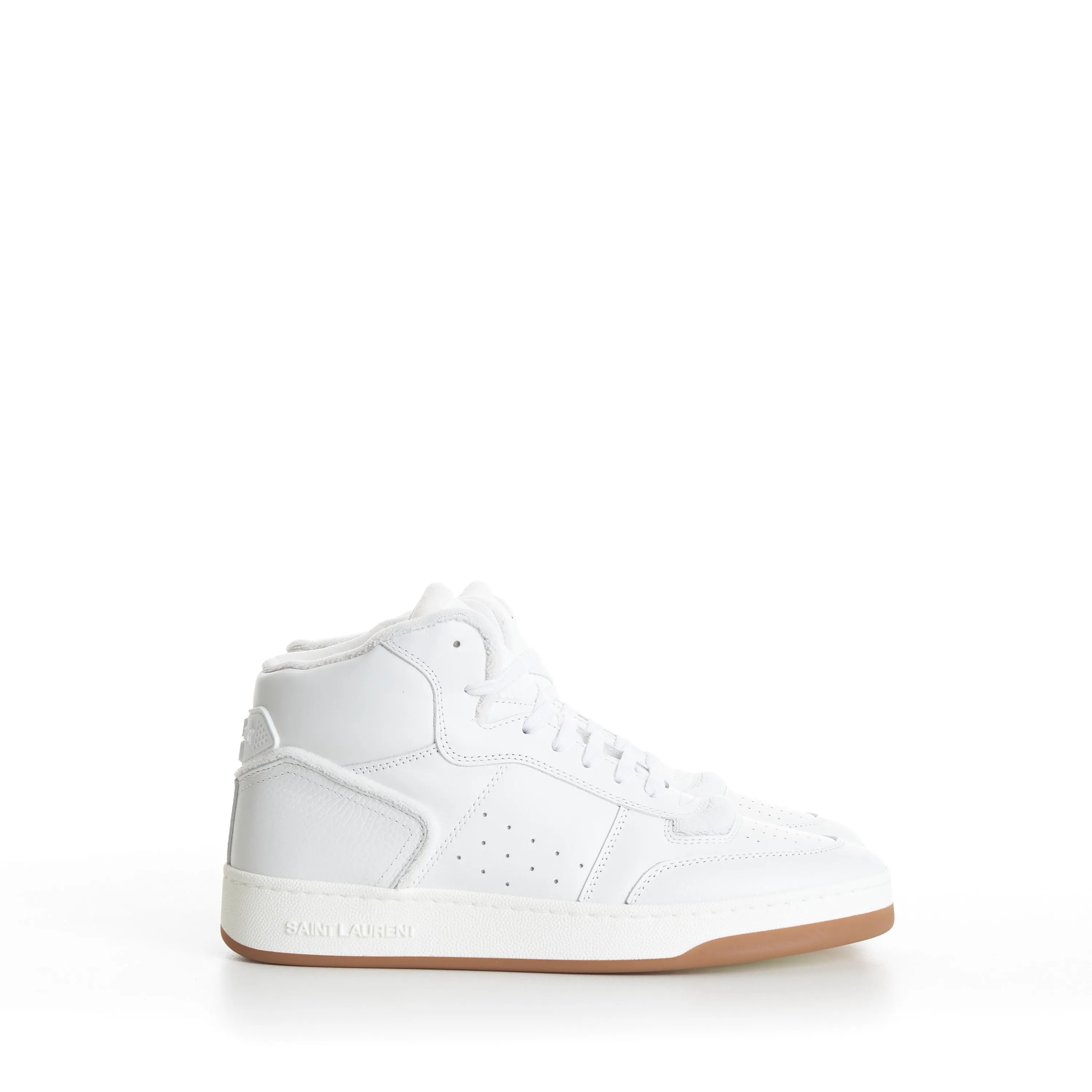 SL/80 Vintage White Mid-top Sneakers - Smooth & Grained Leather