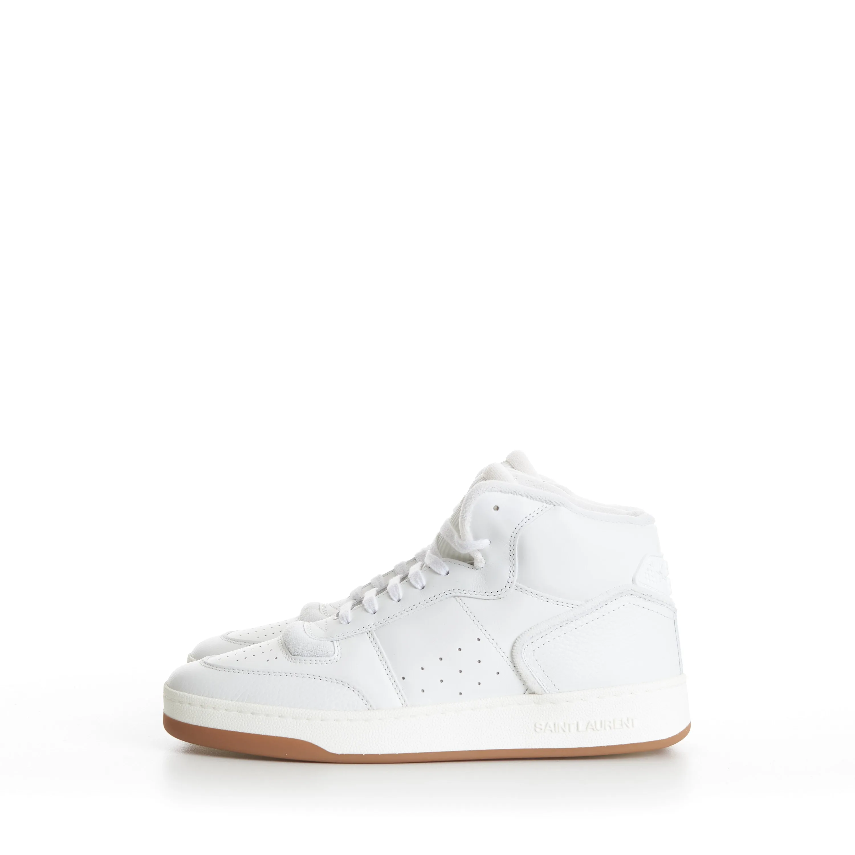 SL/80 Vintage White Mid-top Sneakers - Smooth & Grained Leather