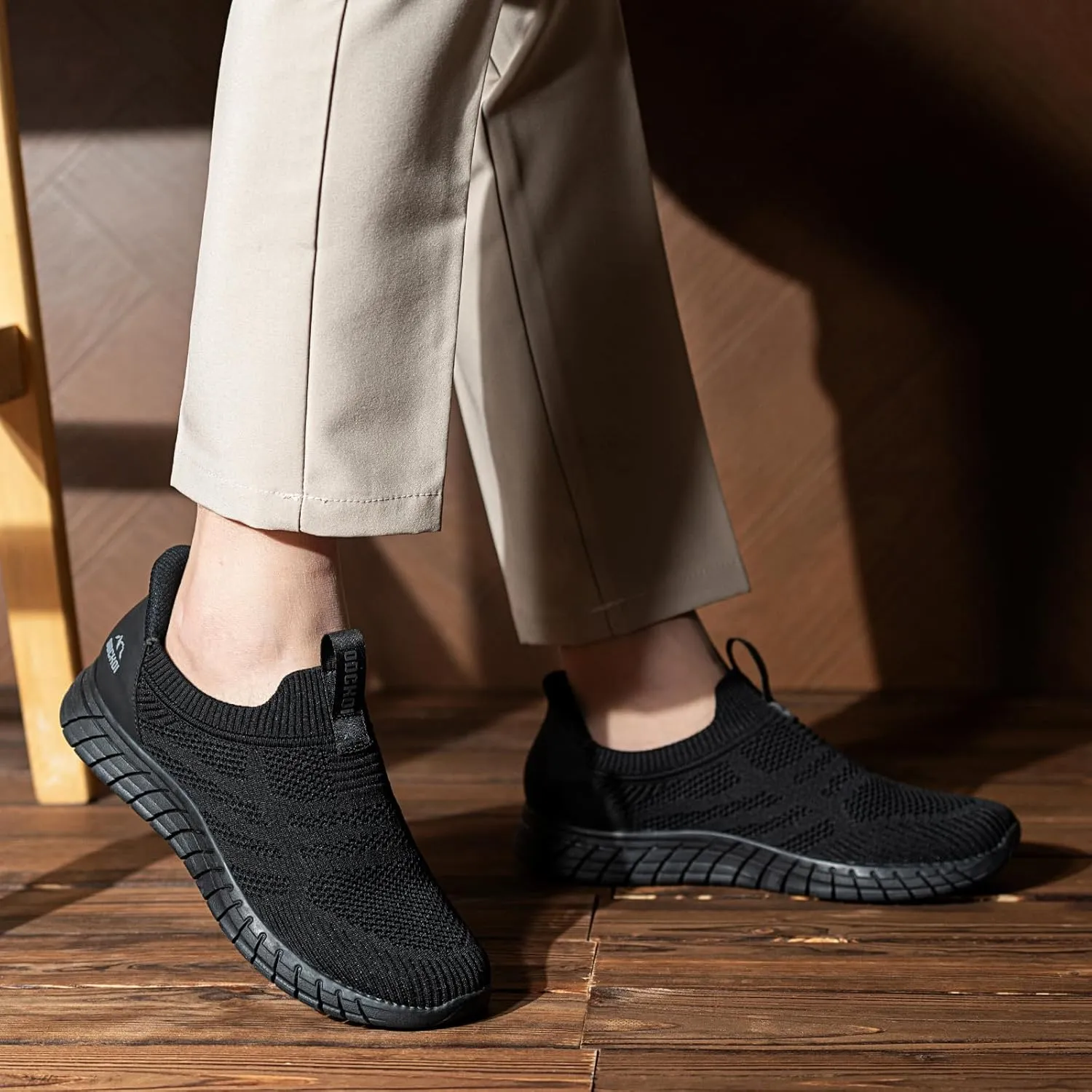 Slip in Mens Hands Free Slip On Sneakers Non Slip Breathable Walking Shoes Athletic Gym Workout Casual Shoes Fashion Loafers