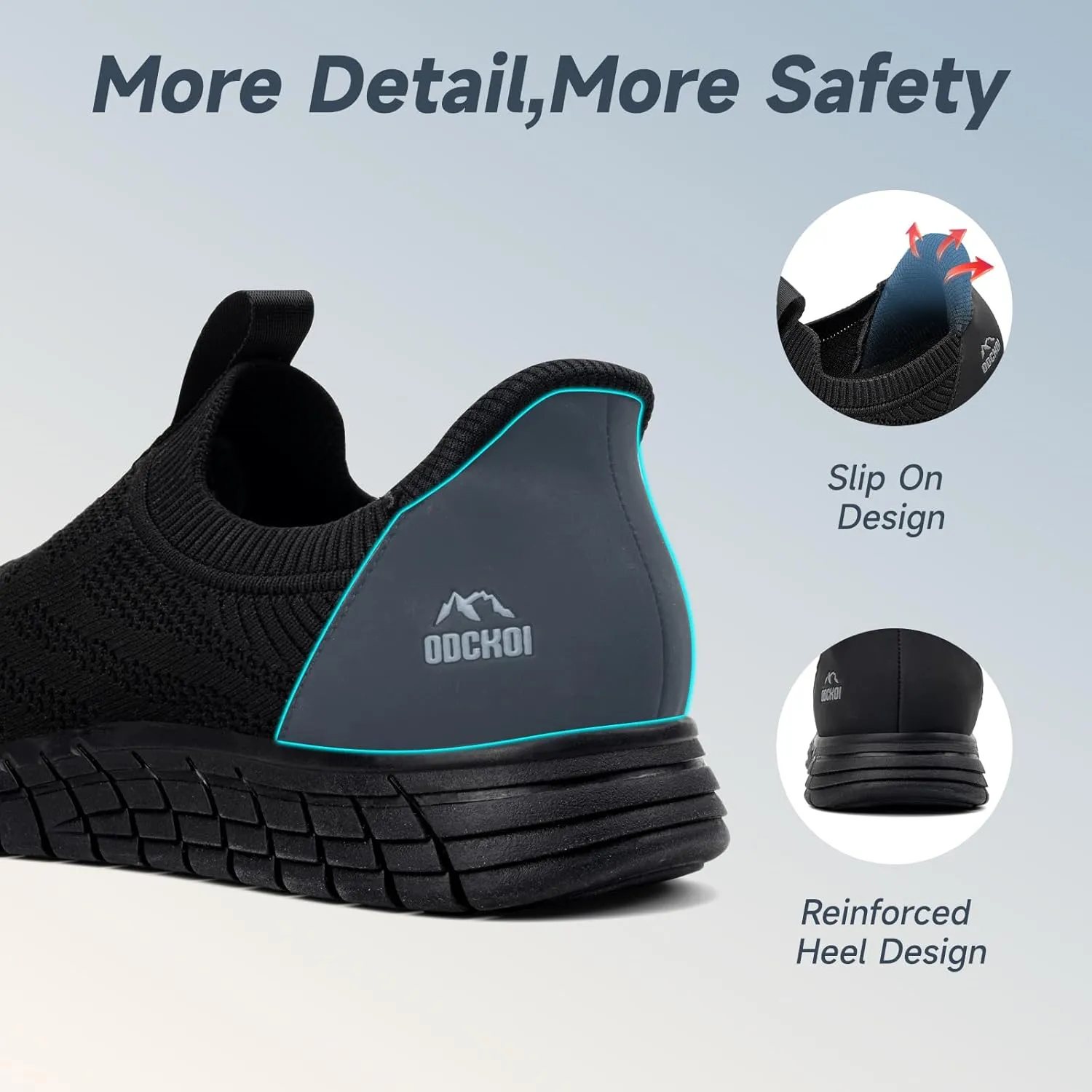 Slip in Mens Hands Free Slip On Sneakers Non Slip Breathable Walking Shoes Athletic Gym Workout Casual Shoes Fashion Loafers