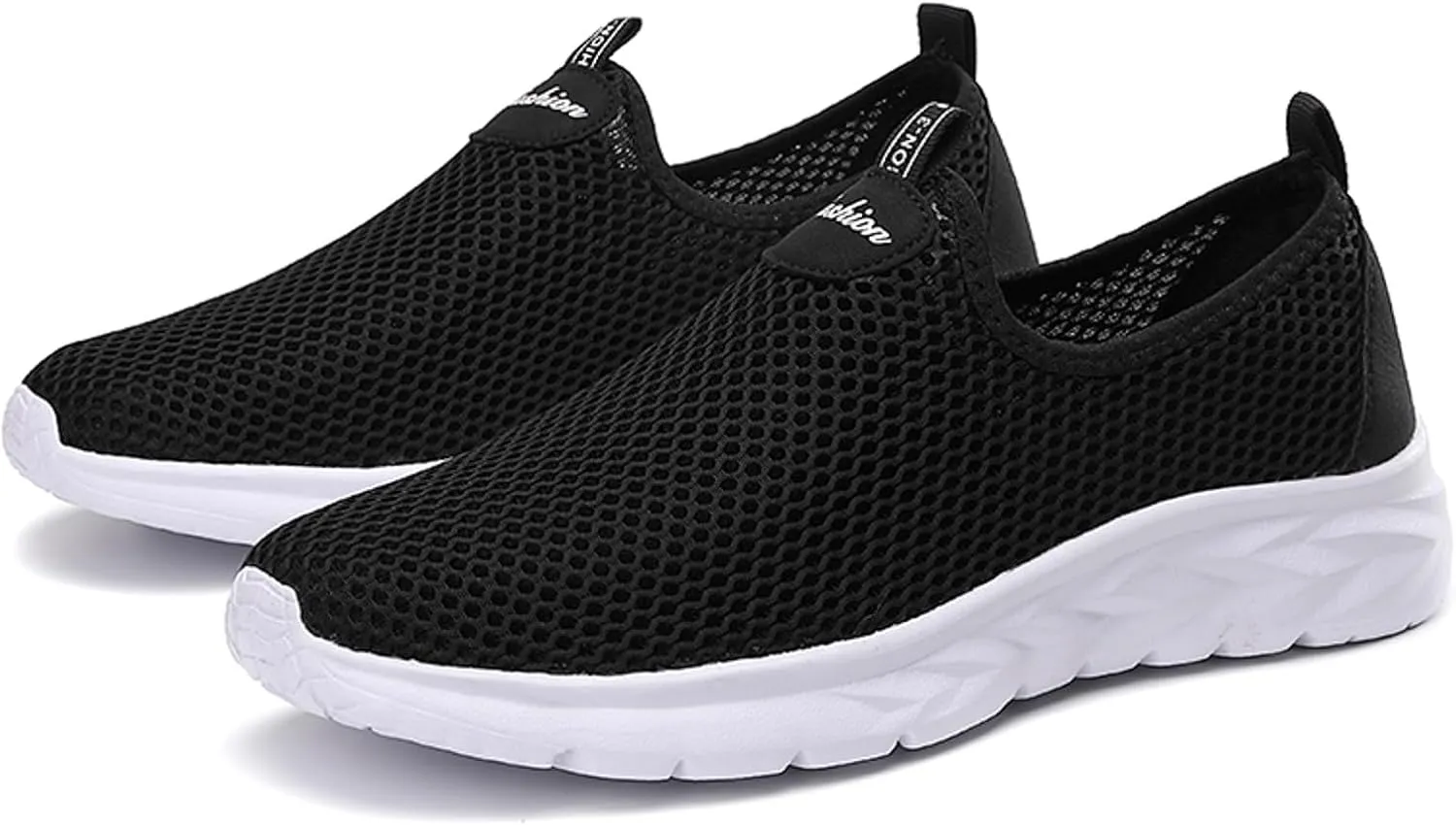 Slip on Walking Shoes Men Comfort Memory Foam Ultra Lightweight Breathable Fashion Sneakers Non Slip Arch Support Vacation Workout Tennis Shoes Wide Width