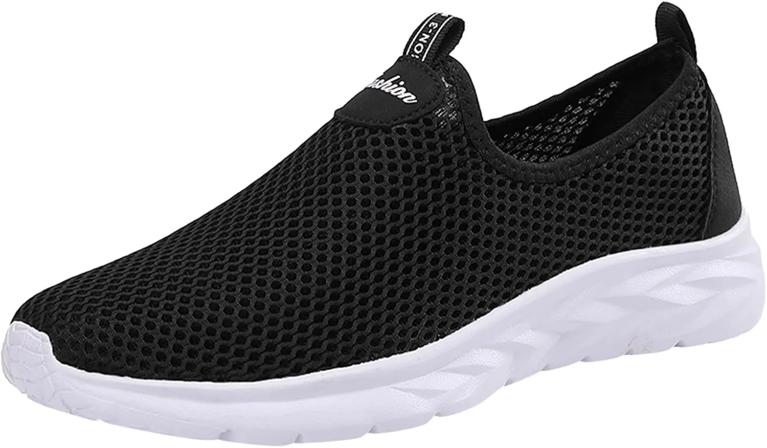 Slip on Walking Shoes Men Comfort Memory Foam Ultra Lightweight Breathable Fashion Sneakers Non Slip Arch Support Vacation Workout Tennis Shoes Wide Width