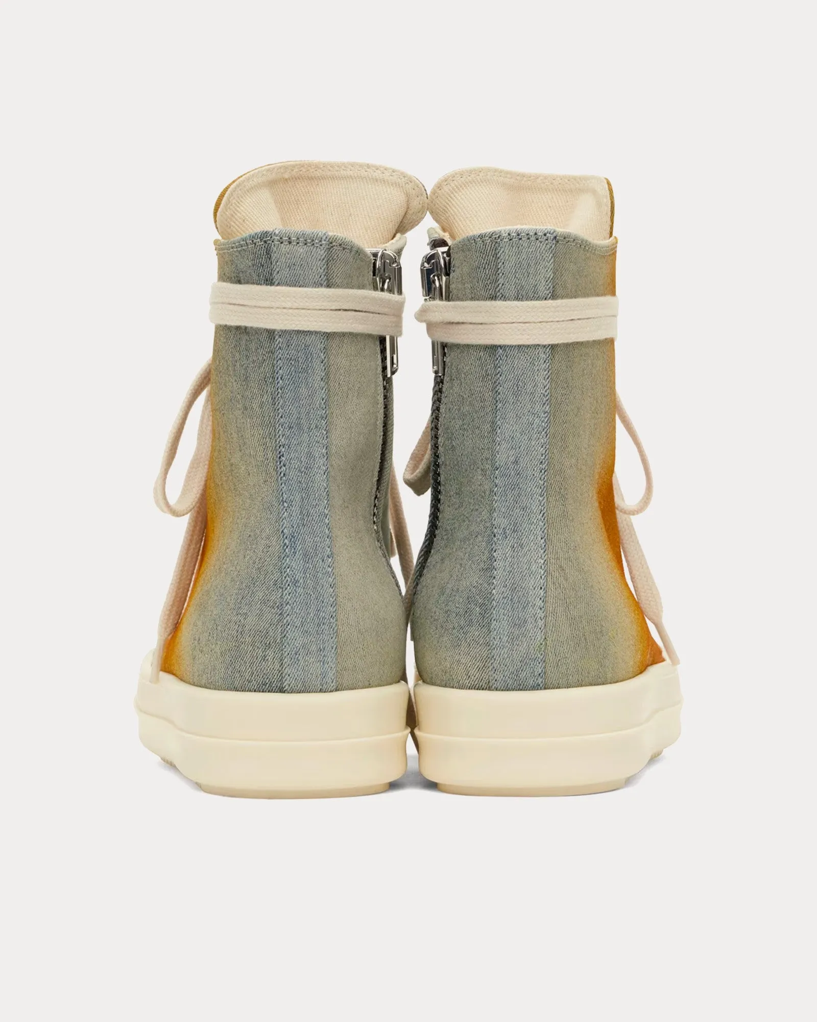 Sneaks Canvas Sky / Orange Degrade High Top Sneakers