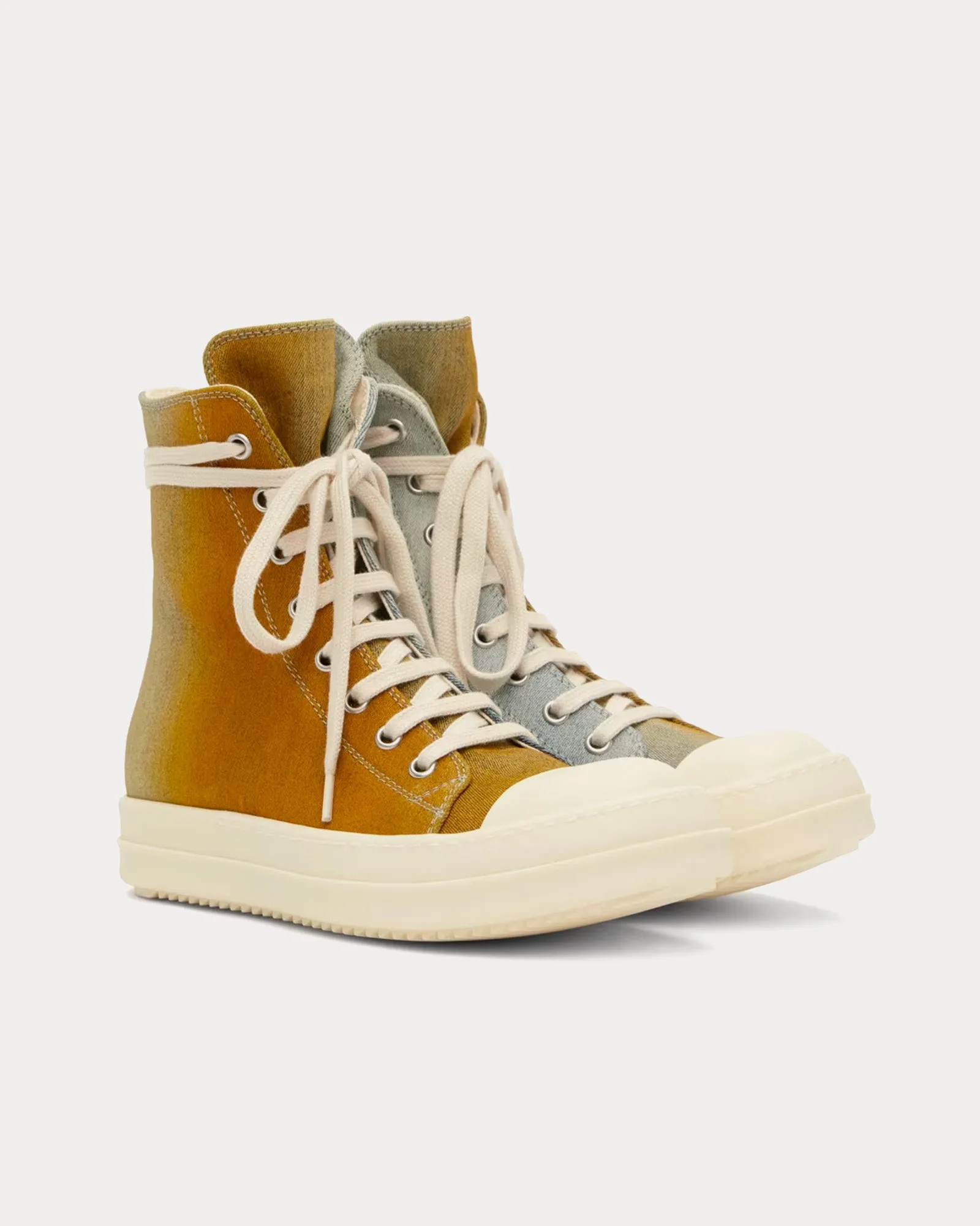 Sneaks Canvas Sky / Orange Degrade High Top Sneakers