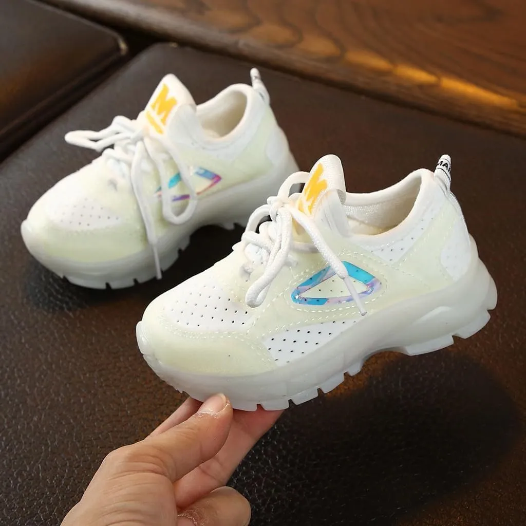 Sport Mesh Run Luminous Girls Breathable Boys Children Baby Shoes Baby Shoes 6-12 Months Boy