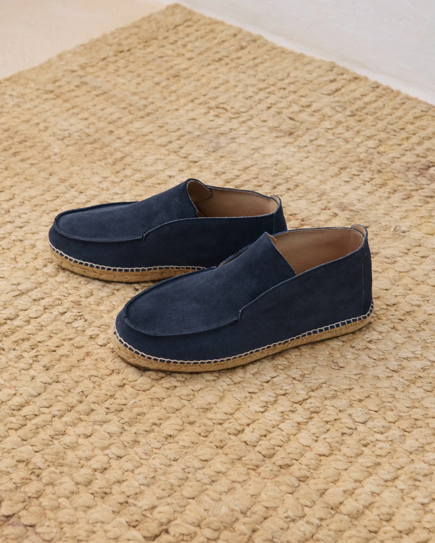 Suede Traveler Ankle Boot Espadrilles - K15LH - Hamptons Patriot Blue