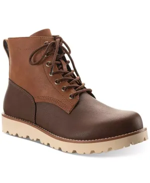 Sun   Stone Men's Wilder Solid Lug Sole Boots -Brown- Size 13M