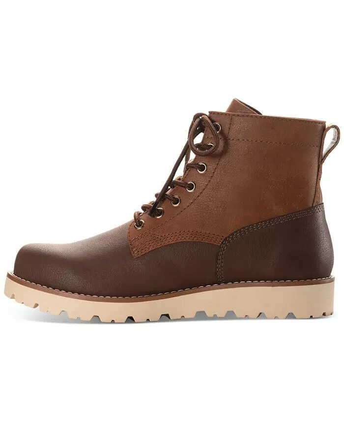 Sun   Stone Men's Wilder Solid Lug Sole Boots -Brown- Size 13M