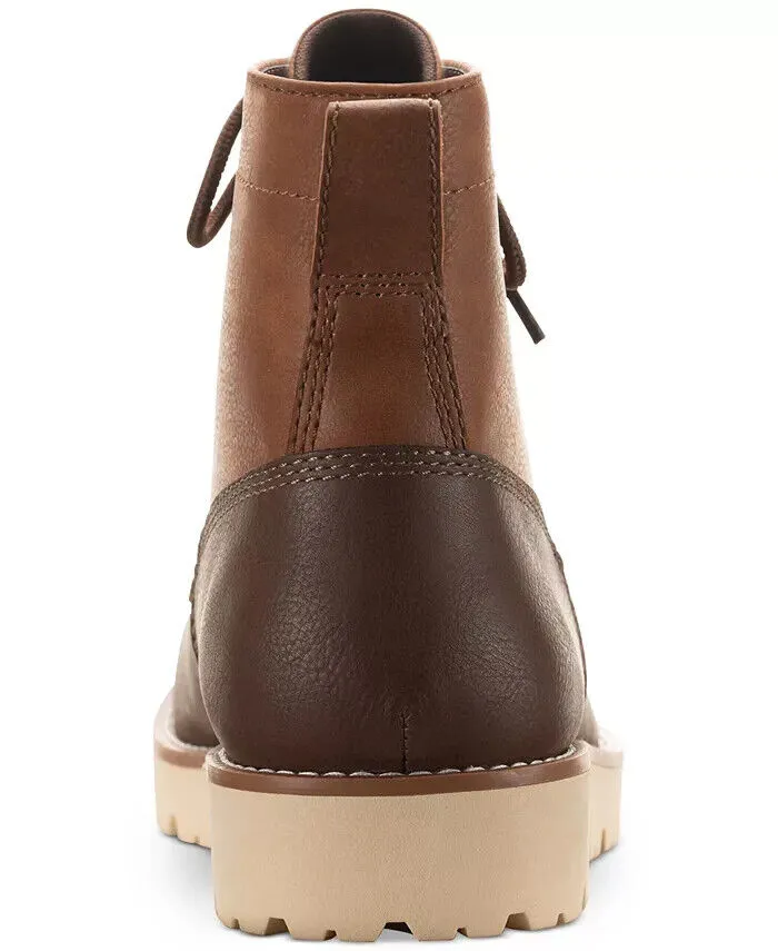 Sun   Stone Men's Wilder Solid Lug Sole Boots -Brown- Size 13M
