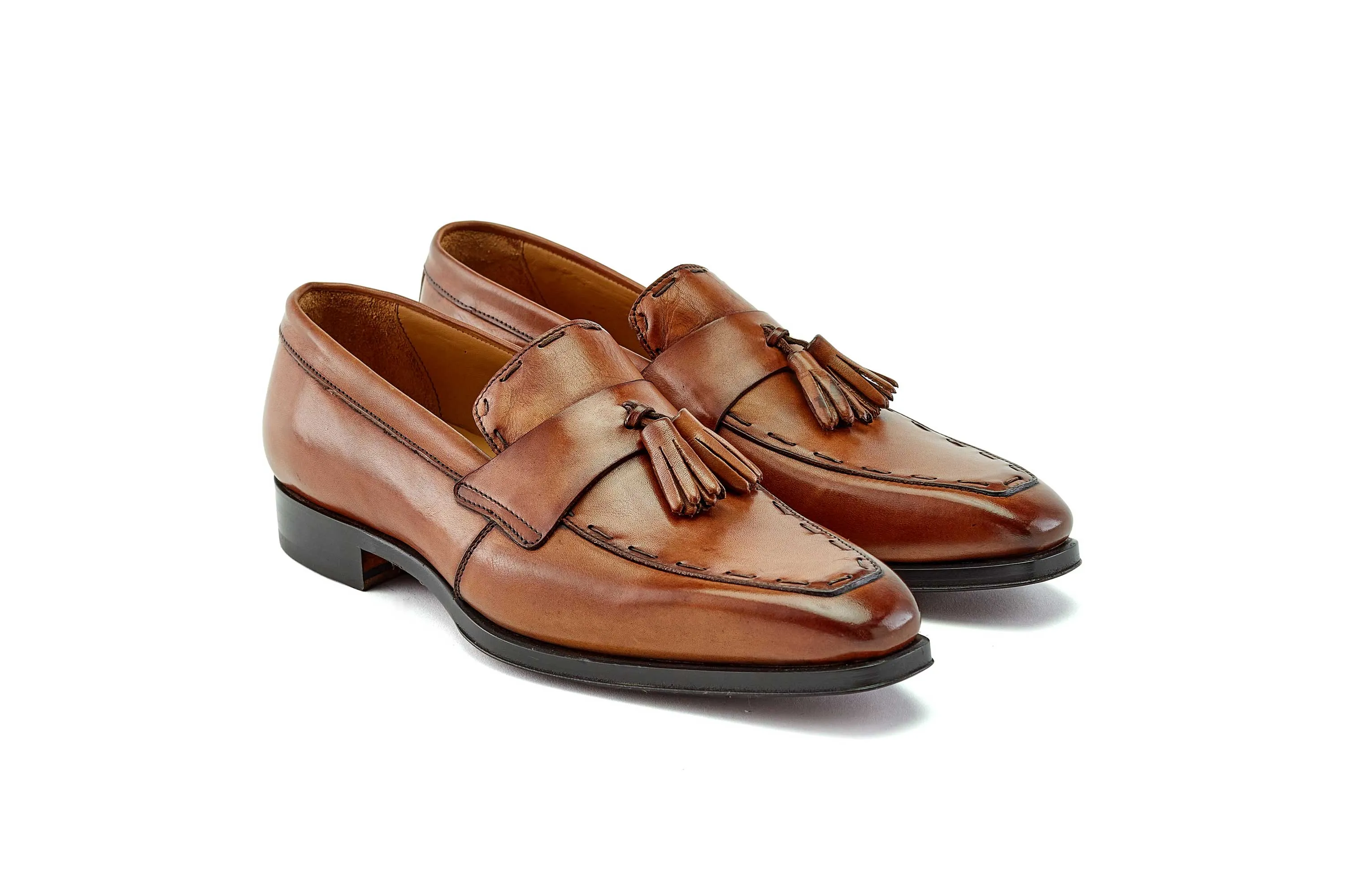 Tassel Shoes - Cognac Calf