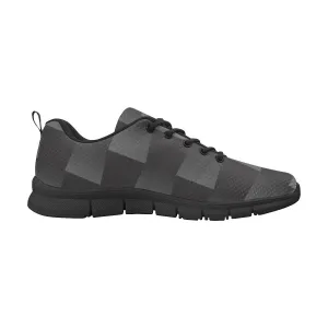 Uniquely You Womens Sneakers, Black and Gray 3D Print Running Shoes by inQue.Style