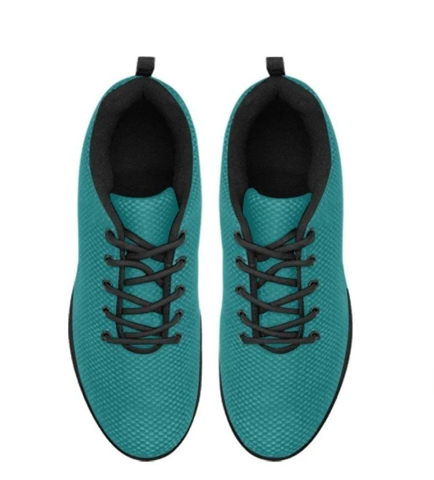 Uniquely You Womens Sneakers, Teal Green  Running Shoes by inQue.Style
