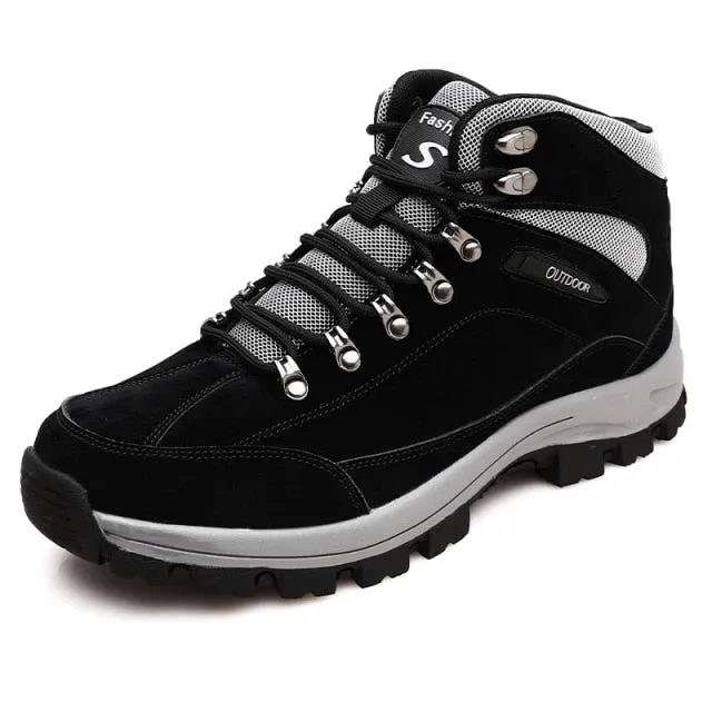 Unisex High Top Outdoor Camping Hiking Shoes Non-slip Trekking Walking Boots