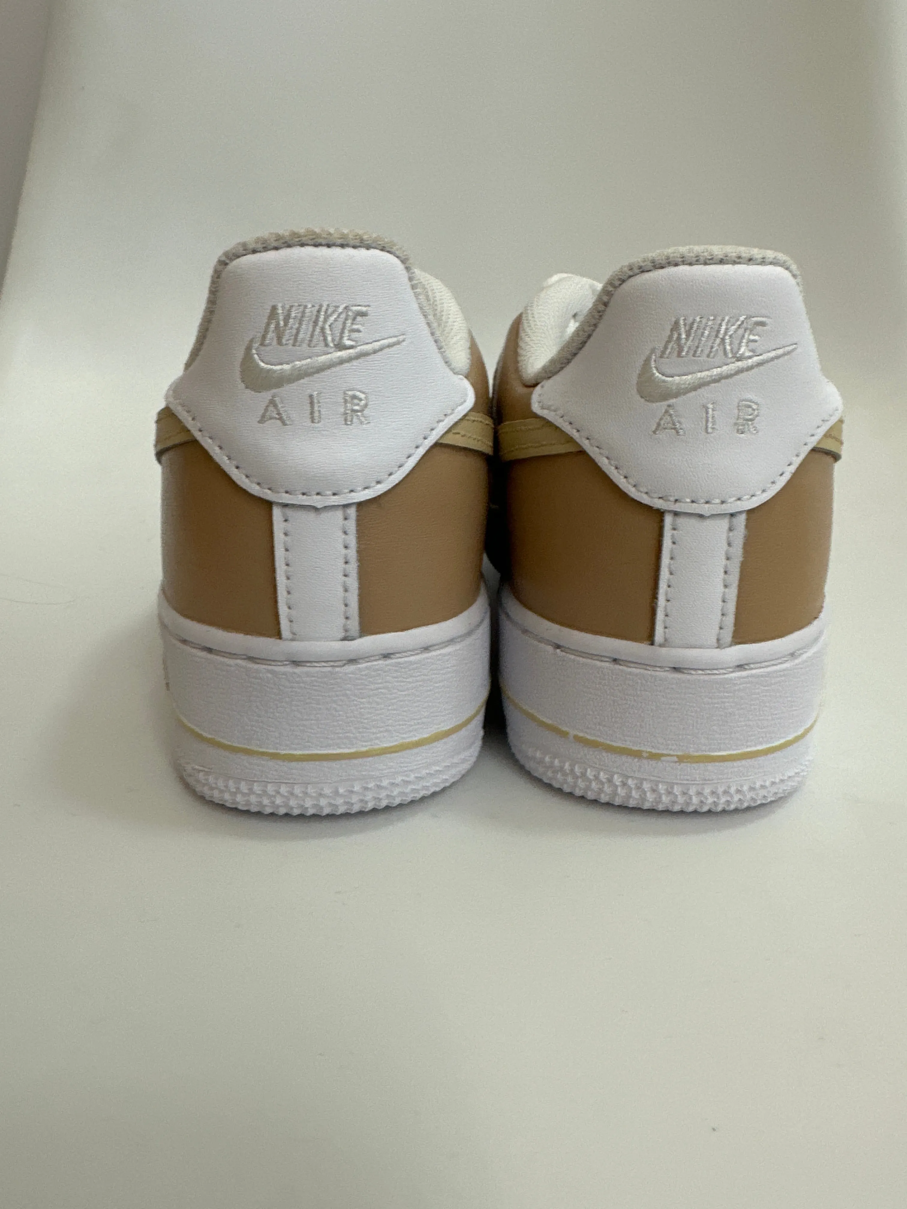 White and Brown Air Jordan 1 Zoom Air Comfort