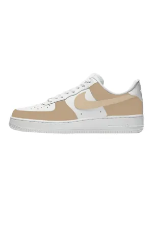 White and Brown Air Jordan 1 Zoom Air Comfort