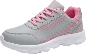 Women's Gym Shoes Running Comfortable Tennis Breathable Non Slip Athletic Lace Up Walking Workout Training Sneakers