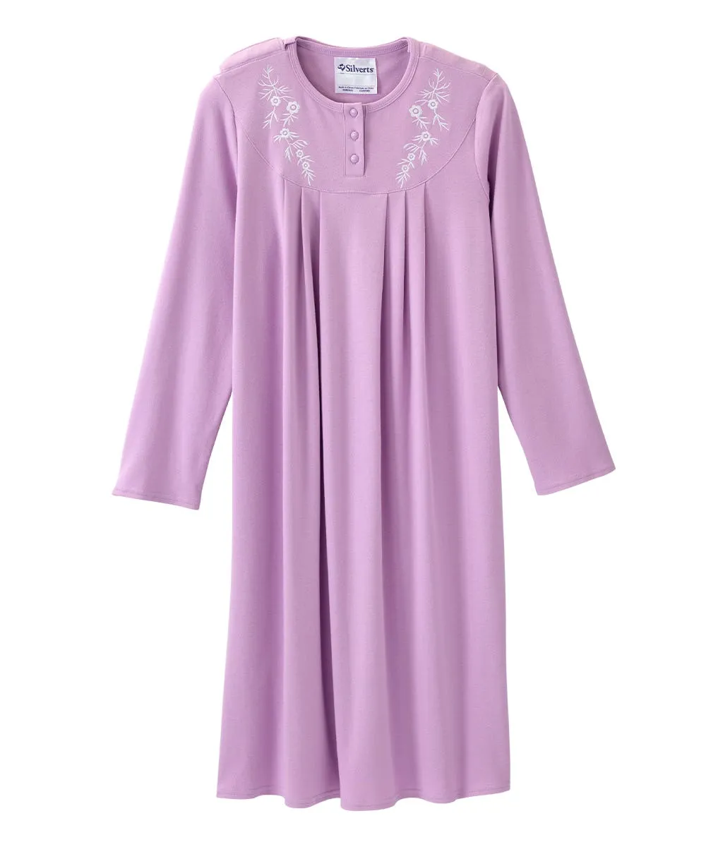 Women's No Peek Hospital & Home Care Long Sleeve Gown