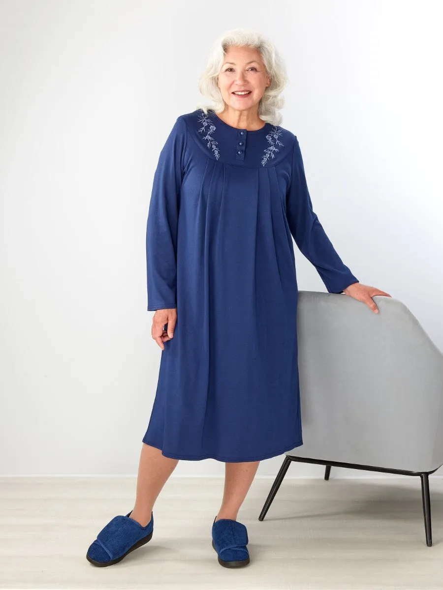 Women's No Peek Hospital & Home Care Long Sleeve Gown
