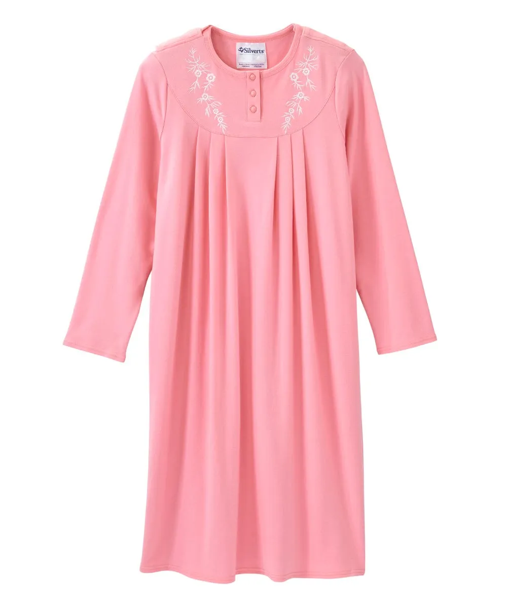 Women's No Peek Hospital & Home Care Long Sleeve Gown