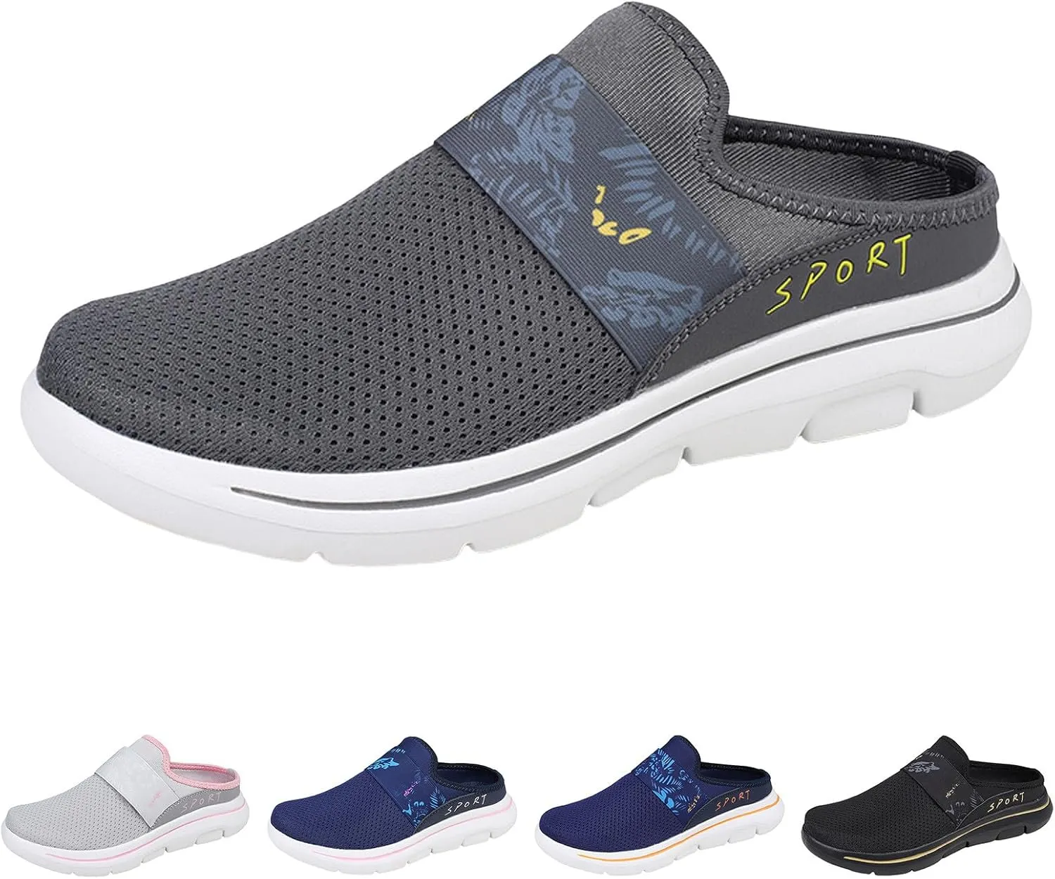 Women's Slip on Walking Shoes Non Slip Memory Foam Arch Support Running Shoes Breathable Mesh Sports Workout Tennis Shoes Lightweight Sneakers Indoor Outdoor