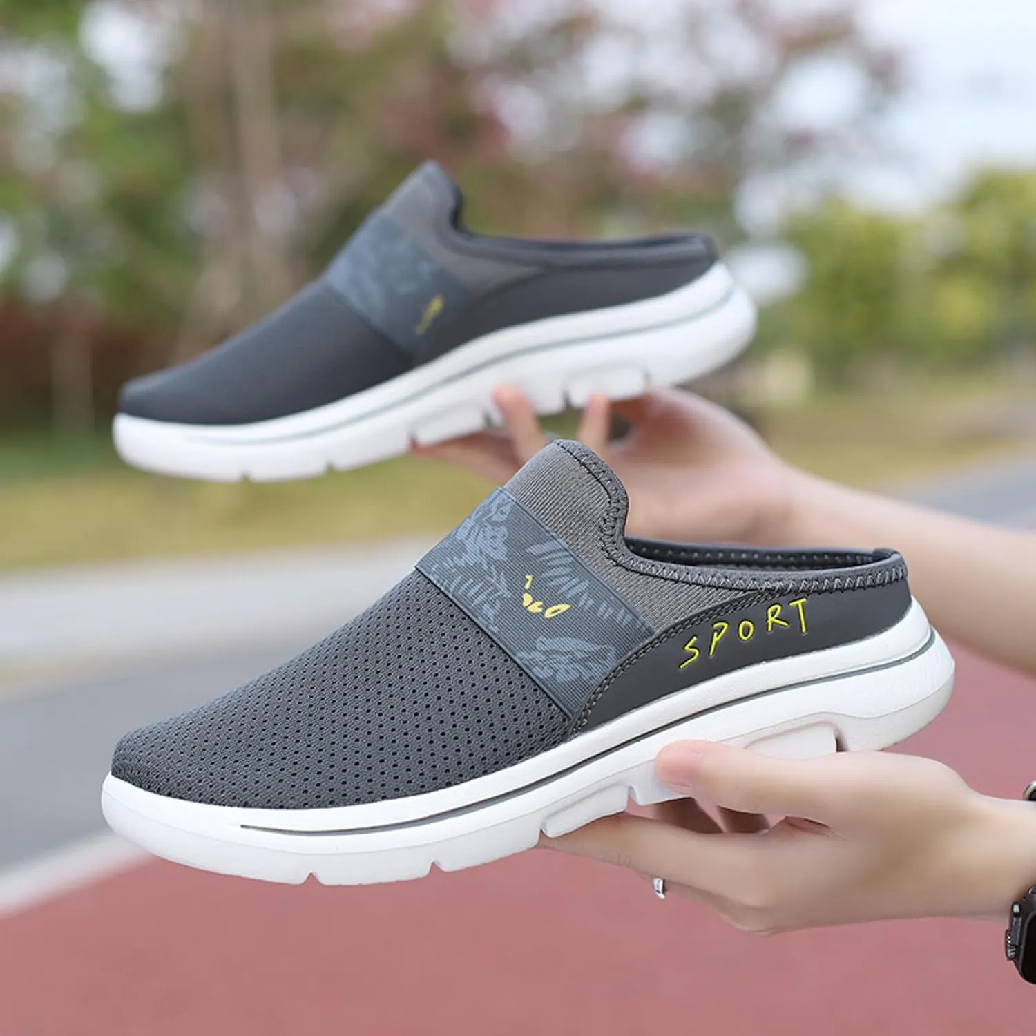 Women's Slip on Walking Shoes Non Slip Memory Foam Arch Support Running Shoes Breathable Mesh Sports Workout Tennis Shoes Lightweight Sneakers Indoor Outdoor