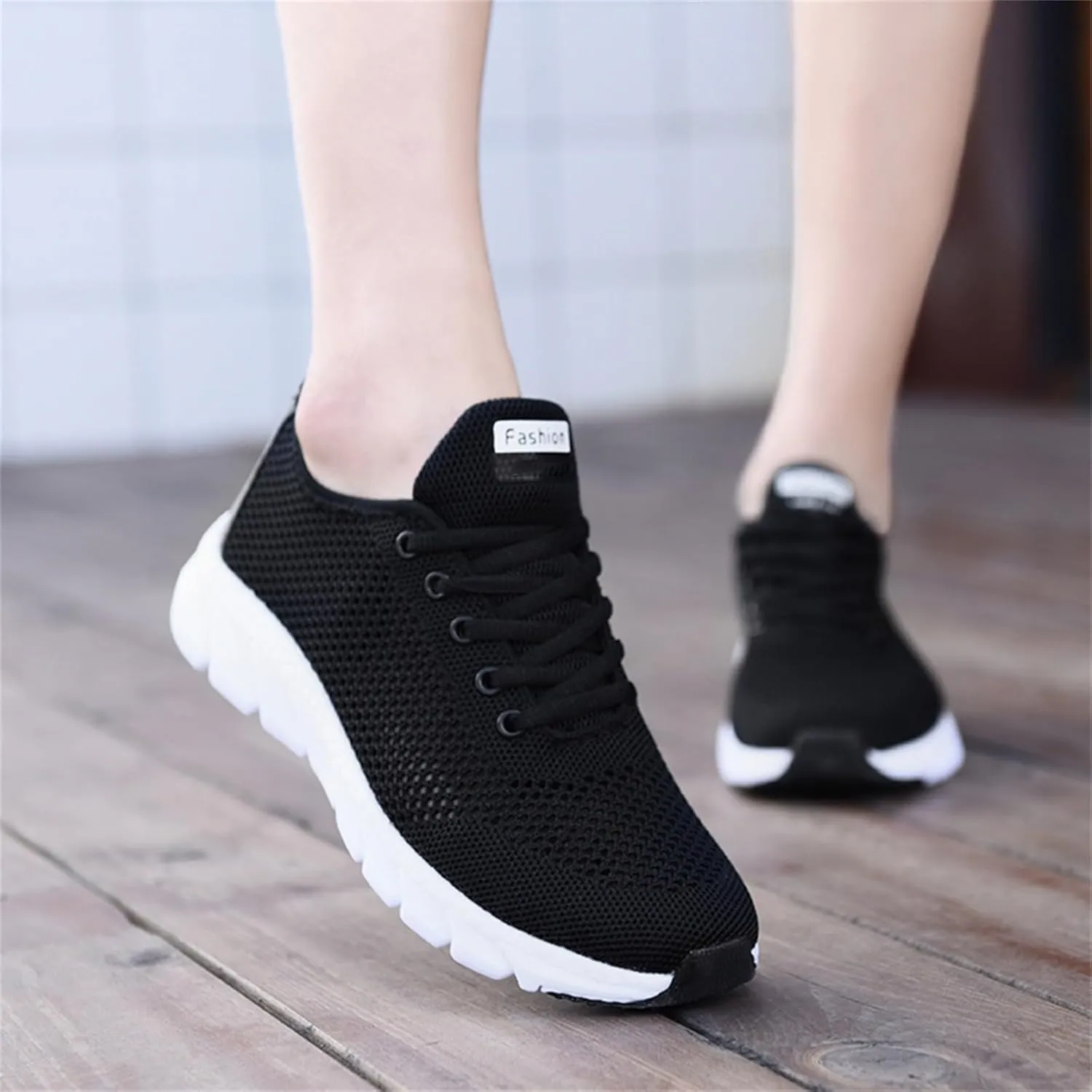 Womens Walking Shoes Slip on Memory Foam Non Slip Running Shoes Wide Width Breathable Mesh Sports Workout Tennis Shoes Ladies 2024 Fashion Sneakers